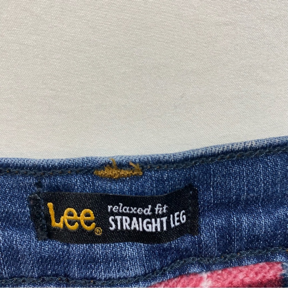 Lee Jeans Women’s 16 Straight Leg Relaxed Flannel Lined Jeans Winter jeans denim - Picture 2 of 8